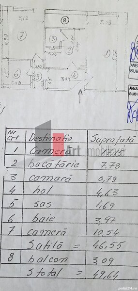 Margeanului apartament de 2 camere